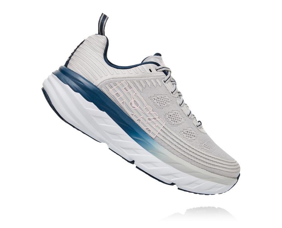 Hoka One One Bezecke Topanky Damske Siva - Bondi 6 - 92641-DVEA